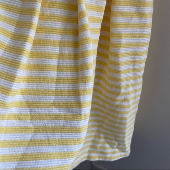 Polo Ralph Lauren yellow white striped pleated dress girls size L 12-14 - Picture 6 of 7